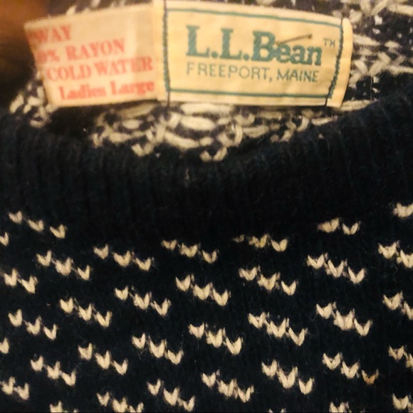 Vintage LL bean Nordic sweater (Ladies large) - Picture 2 of 3
